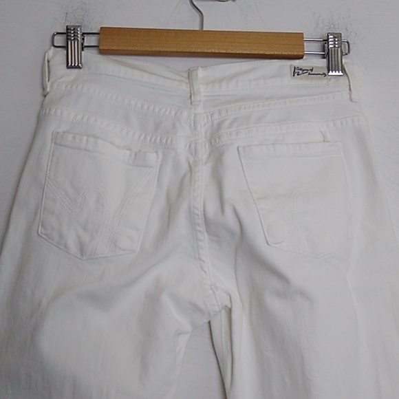 Citizens of Humanity Hutton Stretch High Rise Wide Leg jeans sz  25 raw hem - Picture 6 of 16